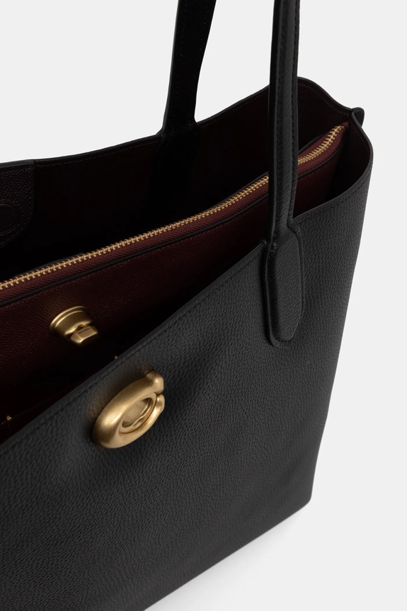 Coach - Δερμάτινη τσάντα C0689 μαύρο