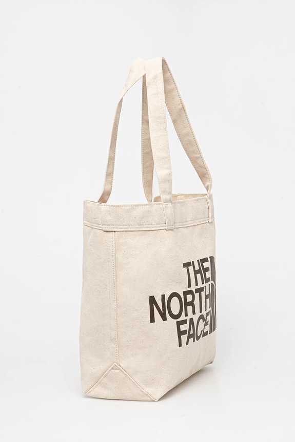 The North Face чанта дамска от памук NF0A3VWQR171 бежов SS21