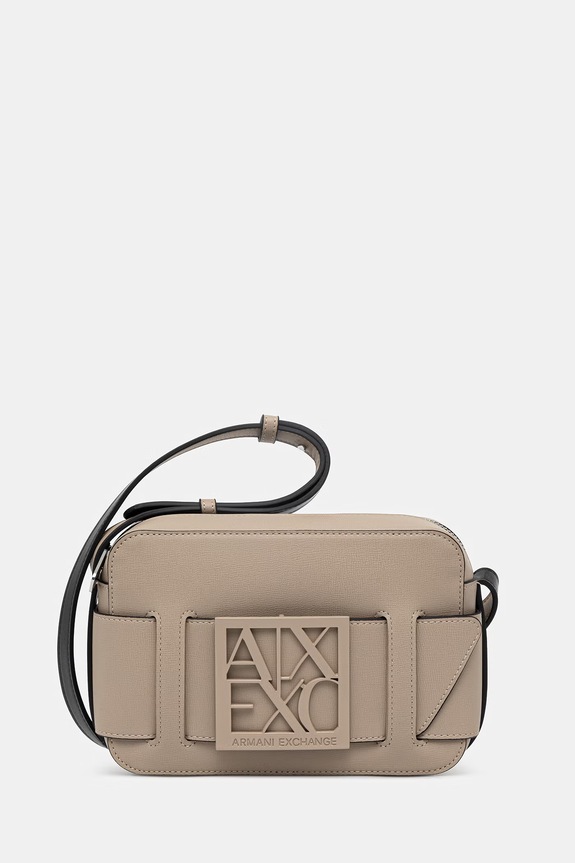 Armani Exchange torebka nie mieści A4 beżowy 942699.0A874