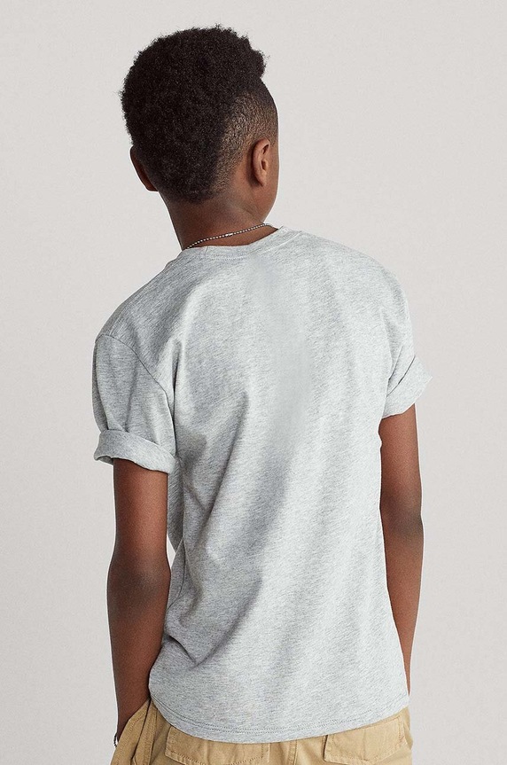 Detské tričko Polo Ralph Lauren 323837629003 sivá