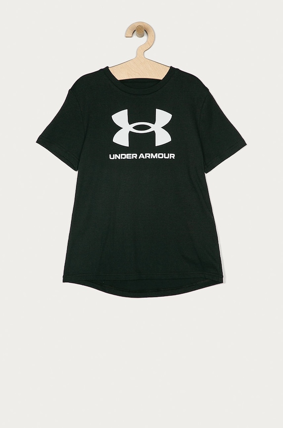 Under Armour - Παιδικό μπλουζάκι 122-170 cm στάμπα μαύρο 1363282