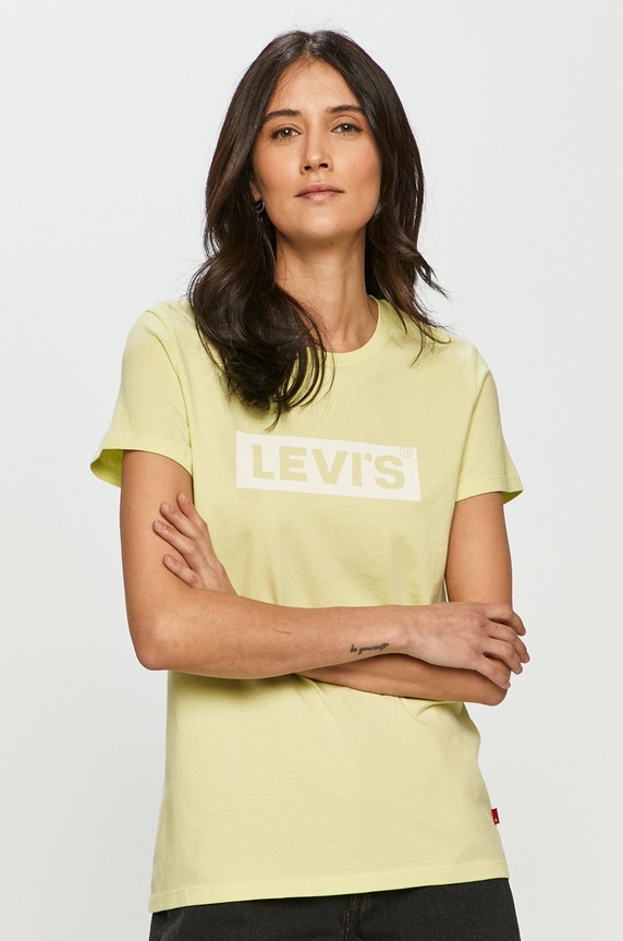 Levi's T-shirt nadruk zielony 17369.1508