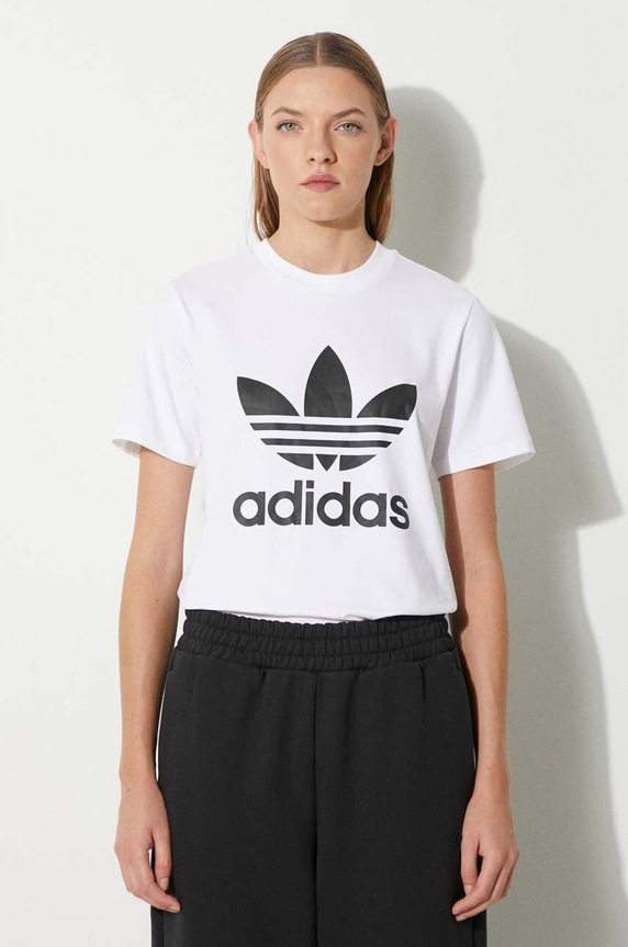 adidas Trefoil Tee W White with elastane white GN2899