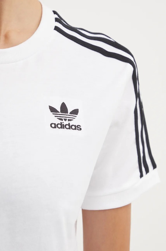 Bombažna kratka majica adidas Originals GN2913 bela