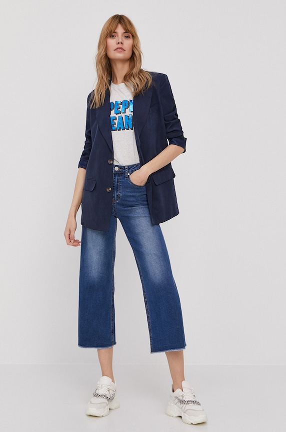 Pepe Jeans T-shirt PL504825.933 szary SS21