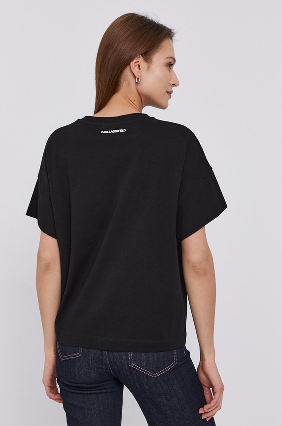 Oblečenie Tričko Karl Lagerfeld 211W1700 čierna