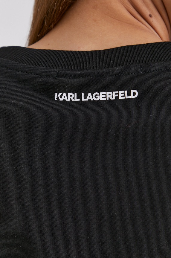 Tričko Karl Lagerfeld 211W1700 čierna