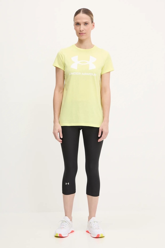 Under Armour tricou 1356305 galben SS25