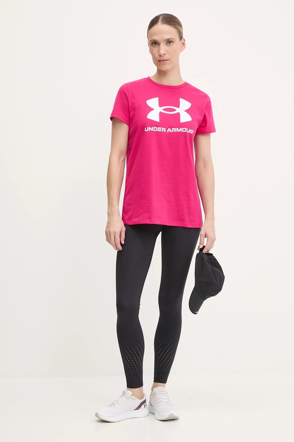 Kratka majica Under Armour 1356305 roza SS25