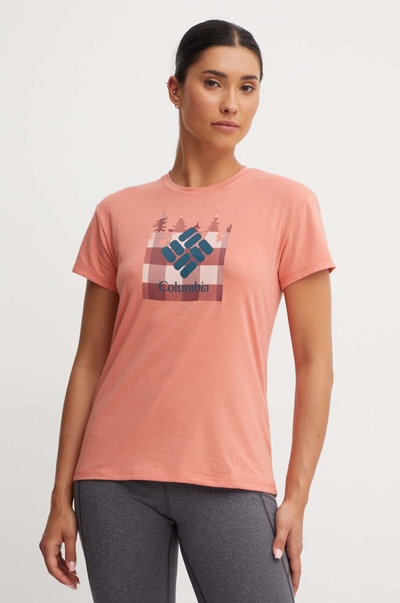 Columbia sportos póló Sun Trek narancssárga 1931753