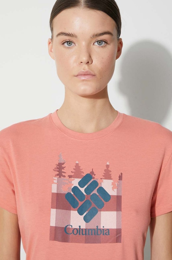 Columbia t-shirt sportowy Sun Trek Sun Trek 1931753 pomarańczowy