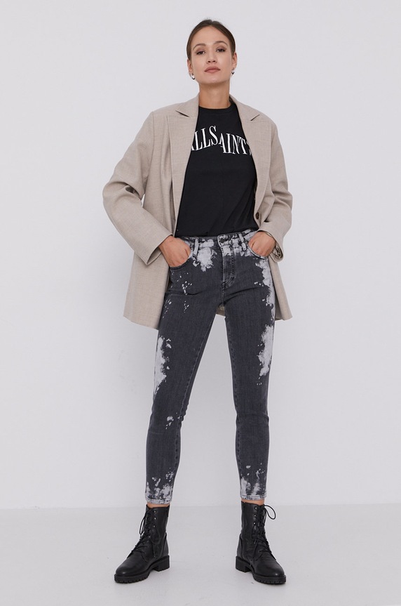AllSaints Tricou WG631S negru SS21