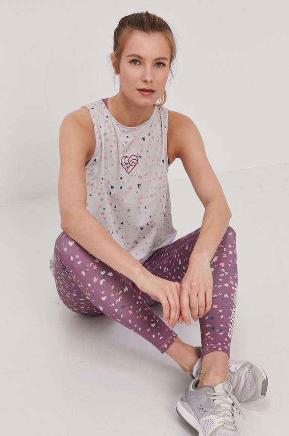 Femi Stories Top Cari Ecru Hearts CARI.ECR.HRTS beżowy SS21