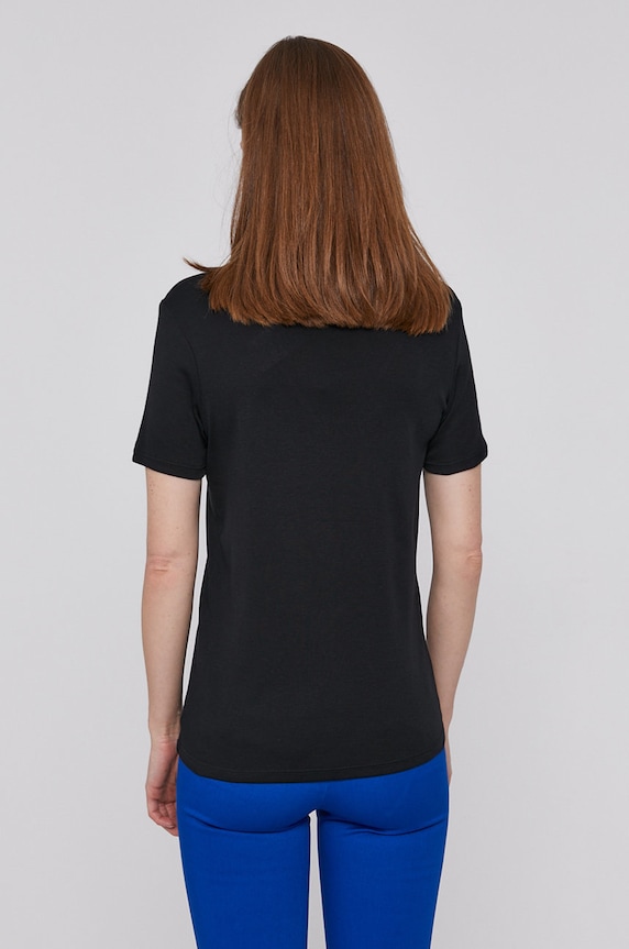 Odzież United Colors of Benetton T-shirt bawełniany 3GA2E4230.100 czarny