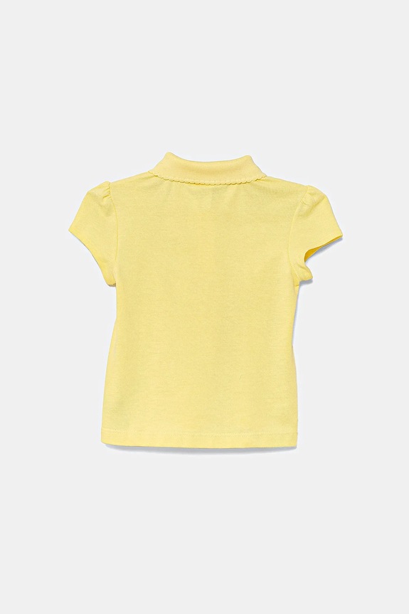 Lacoste polo bawełniane dziecięce PJ3594 żółty SS25