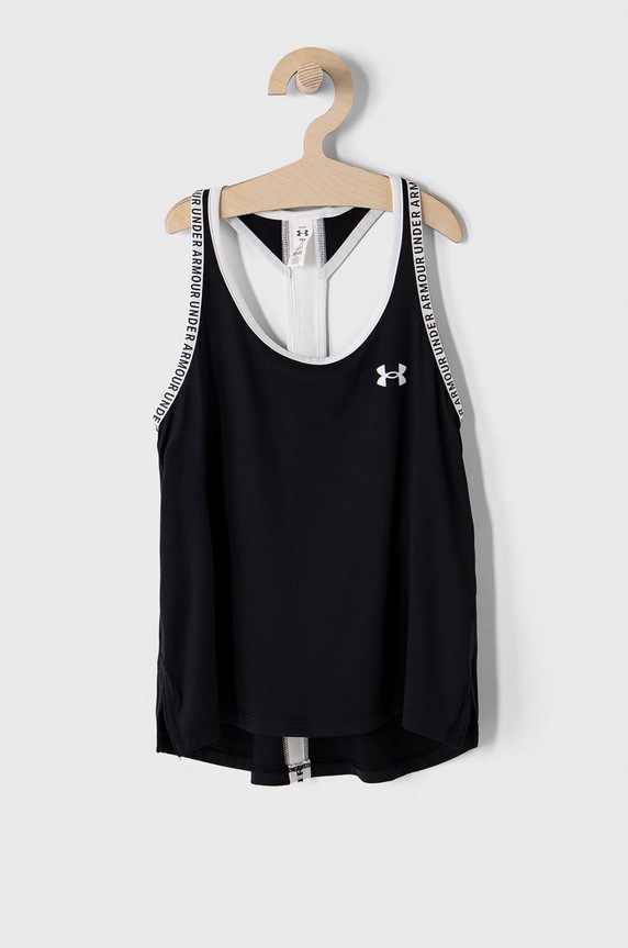 Παιδικό top Under Armour με ελαστάν μαύρο 1363374