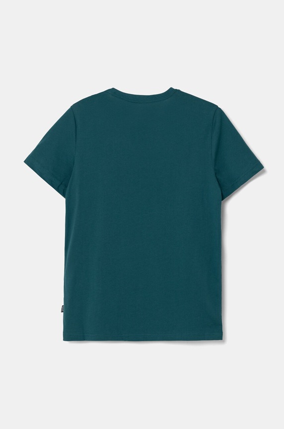 Detské bavlnené tričko Puma 586960 zelená AW24