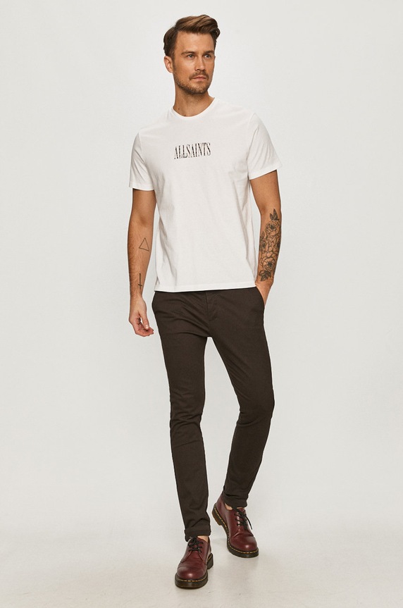 AllSaints - Tricou MG084T alb SS21