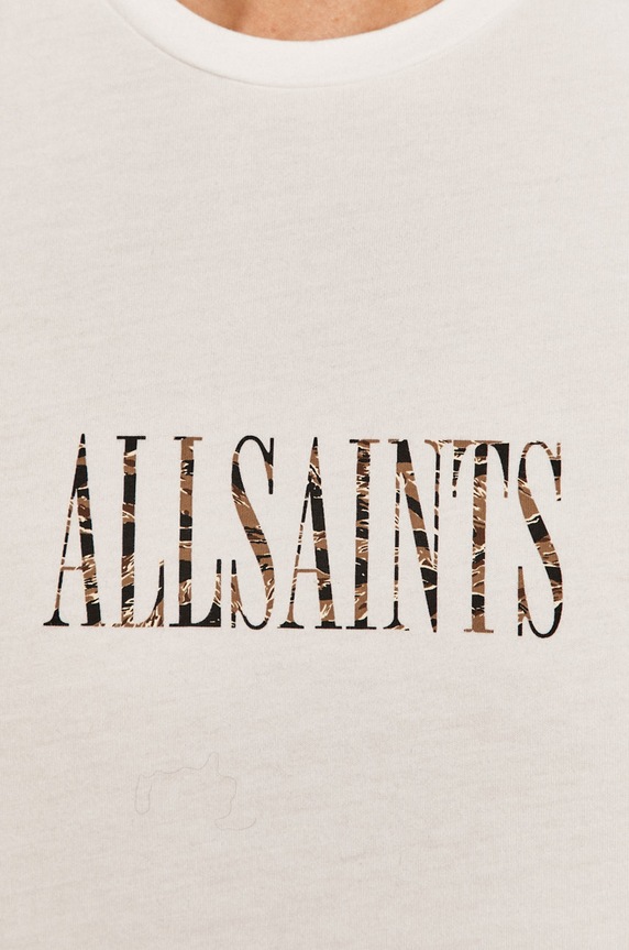 AllSaints - Tricou MG084T alb