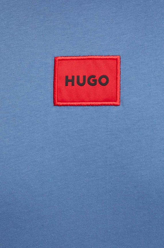 HUGO basic tričko pánske bavlnené Diragolino212 modrá 50447978