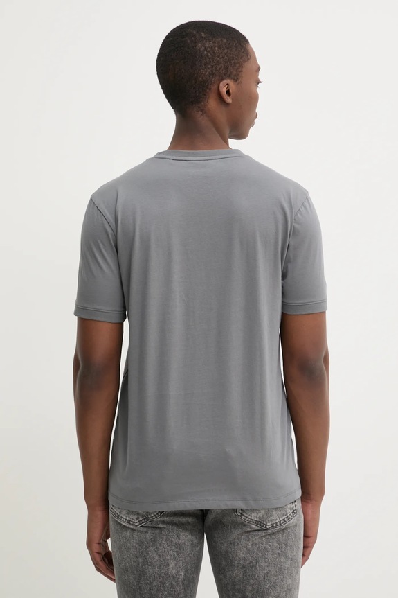 Odzież HUGO T-shirt basic męski bawełniany Diragolino212 50447978 szary