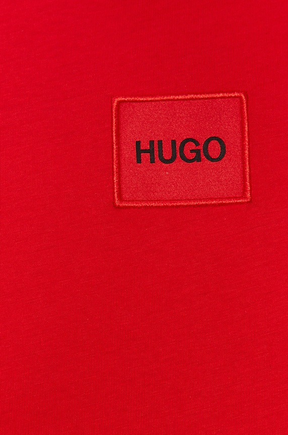 HUGO T-shirt basic męski bawełniany Diragolino212 50447978 czerwony