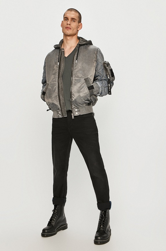 Tigha - Tricou 100878 gri SS21