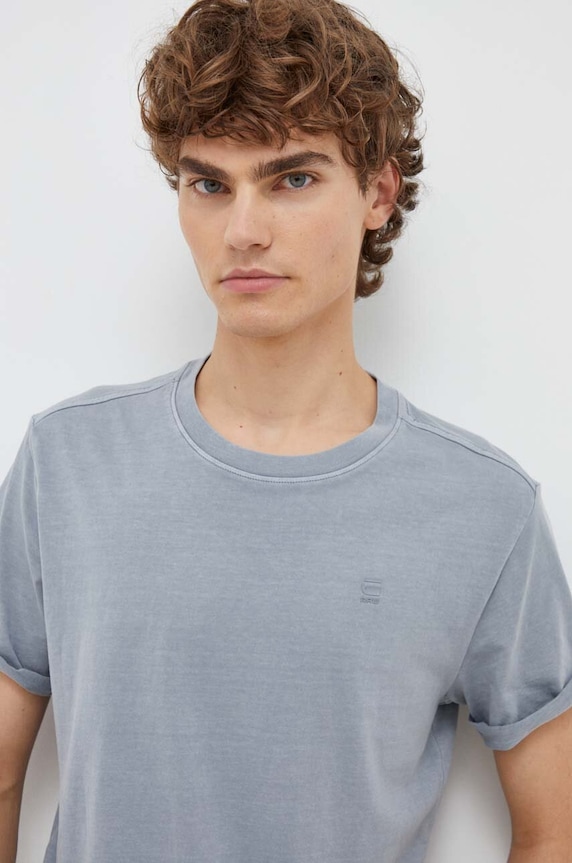 G-Star t-shirt męski bawełniany Lash szary D16396.2653