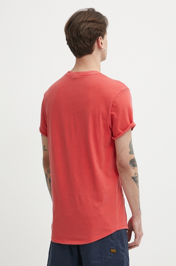 G-Star t-shirt męski bawełniany Lash D16396.2653 czerwony AA00