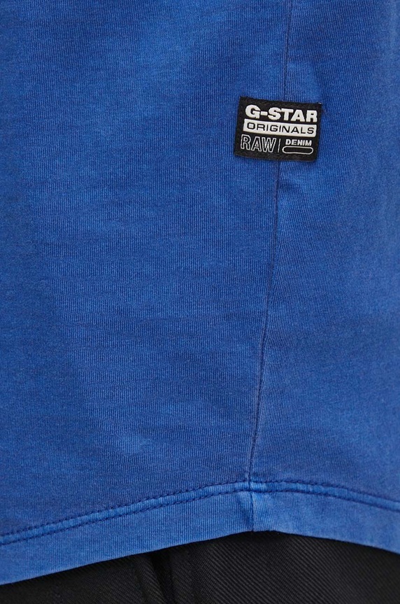 G-Star tričko pánske bavlnené Lash D16396.2653 modrá
