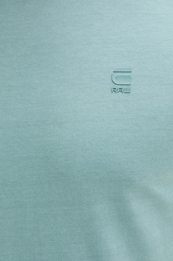 G-Star t-shirt ανδρικό βαμβακερό Lash D16396.2653 τιρκουάζ