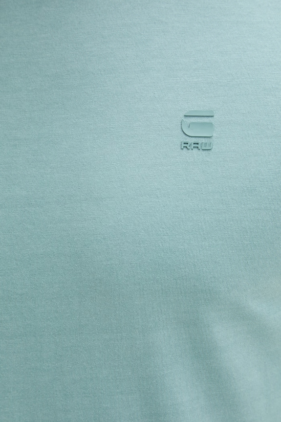 G-Star t-shirt ανδρικό βαμβακερό Lash D16396.2653 τιρκουάζ