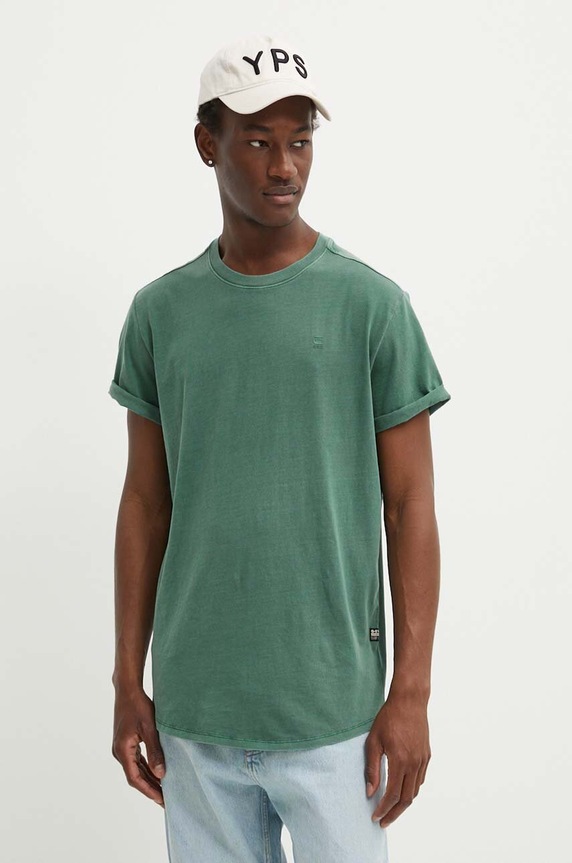 G-Star t-shirt ανδρικό βαμβακερό Lash πράσινο D16396.2653