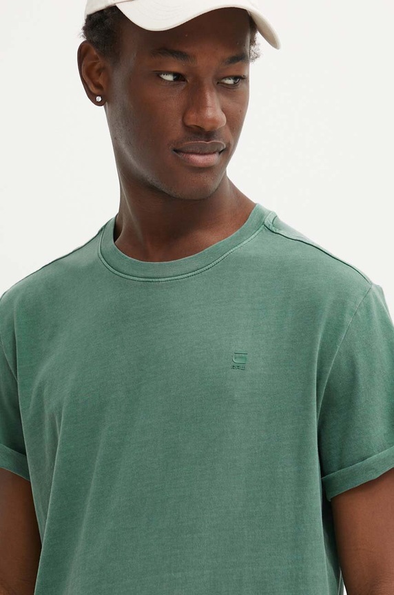 G-Star t-shirt ανδρικό βαμβακερό Lash πράσινο D16396.2653