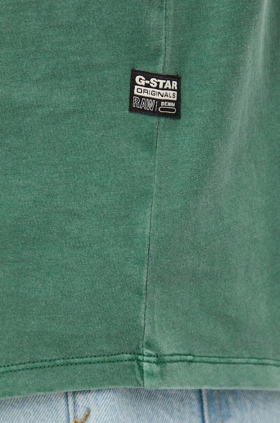 G-Star t-shirt ανδρικό βαμβακερό Lash D16396.2653 πράσινο