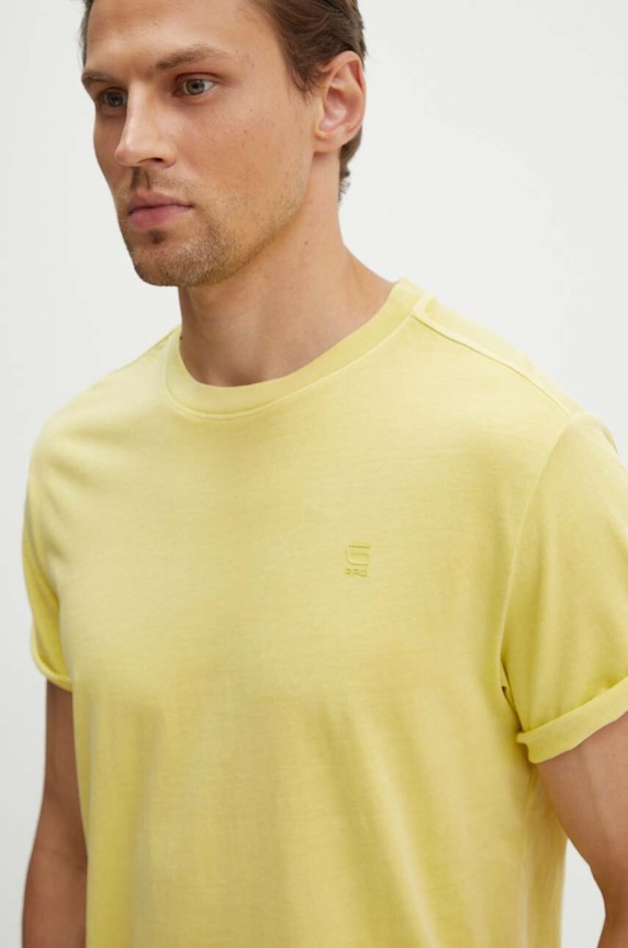G-Star t-shirt męski bawełniany Lash bawełna zielony D16396.2653