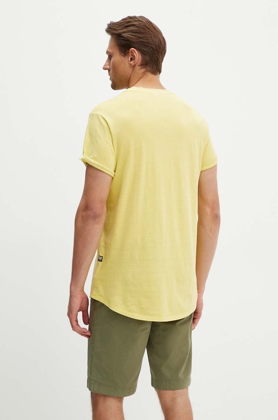 Odzież G-Star t-shirt męski bawełniany Lash D16396.2653 zielony