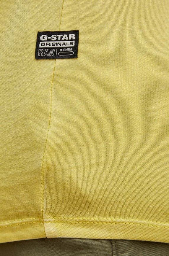 G-Star t-shirt męski bawełniany Lash D16396.2653 zielony