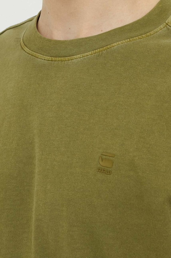G-Star t-shirt męski bawełniany Lash D16396.2653 zielony