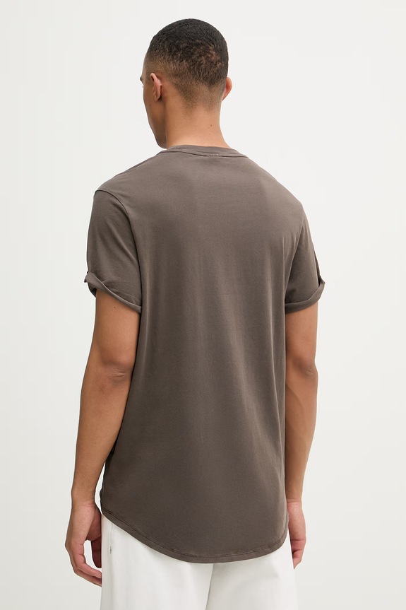 Îmbrăcăminte G-Star tricou bărbătesc din bumbac Lash D16396.2653 maro