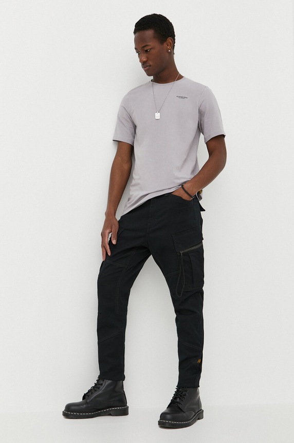 G-Star t-shirt Slim base D19070.C723 szary AA00