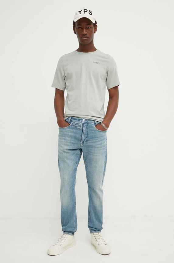G-Star t-shirt Slim base D19070.C723 szary AA00