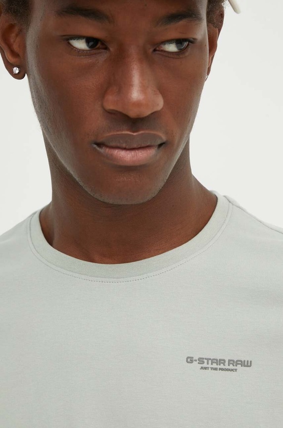 G-Star t-shirt Slim base D19070.C723 szary