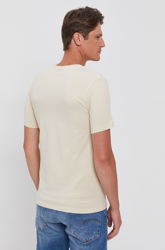 Odzież G-Star t-shirt Slim base D19070.C723 beżowy