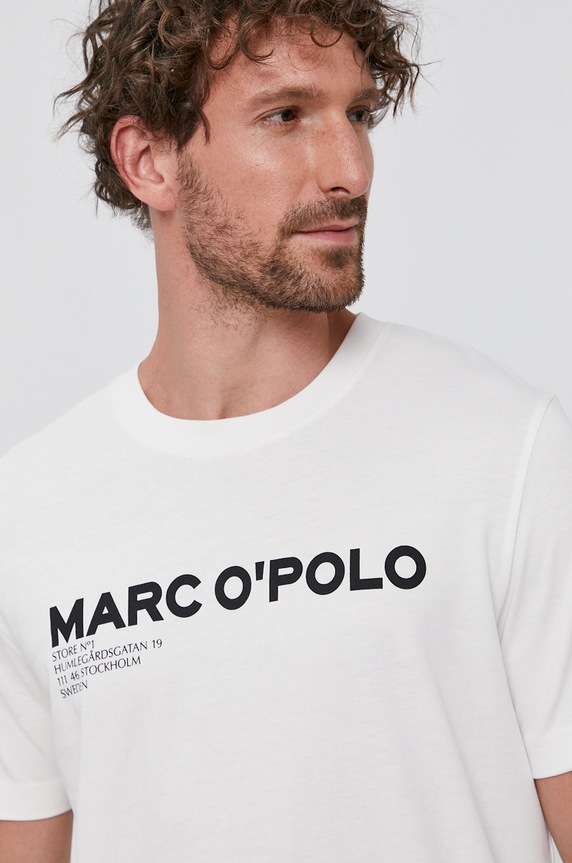 Tričko Marc O'Polo biela 123208351088