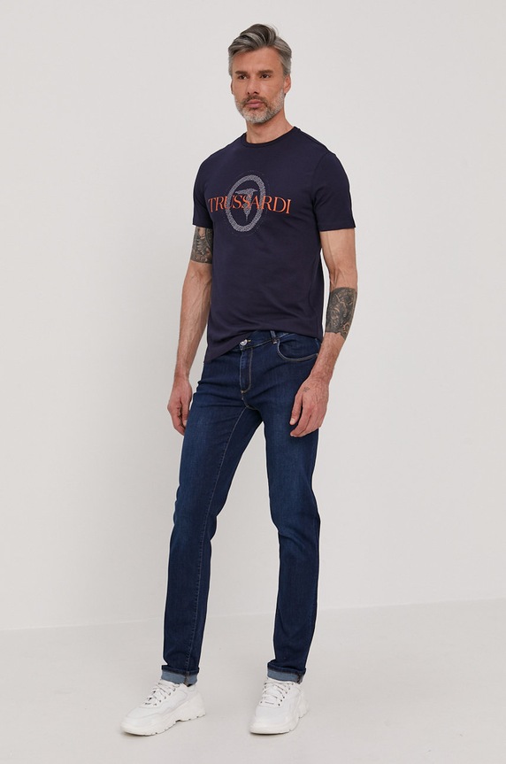Trussardi Jeans T-shirt 52T00507.1T003076 granatowy AA00
