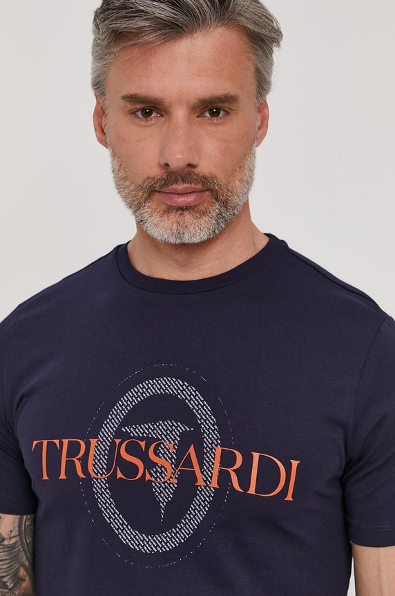 Trussardi Jeans T-shirt granatowy 52T00507.1T003076