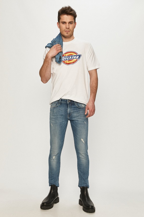 Dickies t-shirt DK0A4XC9WHX fehér SS21