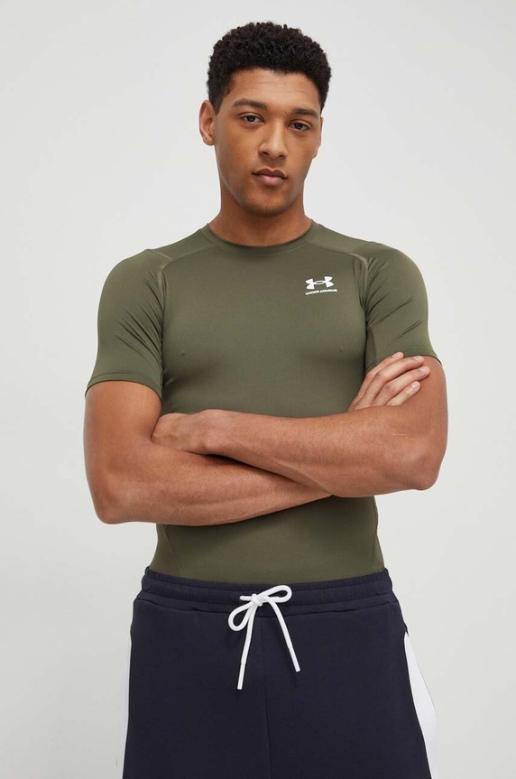 Under Armour t-shirt treningowy męski zielony 1361518