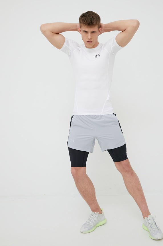 Μπλουζάκι προπόνησης Under Armour 1361518 λευκό SS26